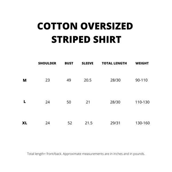 Cotton Oversized Striped Shirt