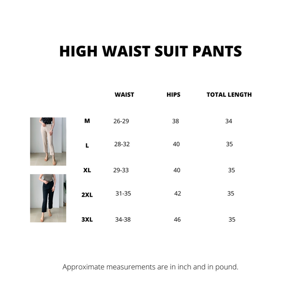 High Waist Suit Pants