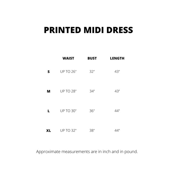Printed Midi Dress